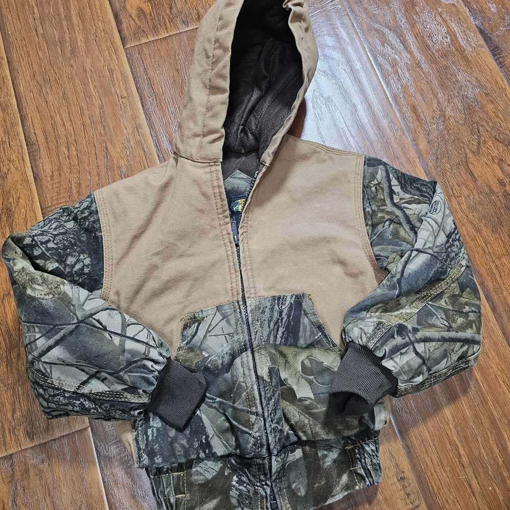 Toddler 2T Bass Pro Shops Insulated Hunting Outdoor Coat Camo Tan